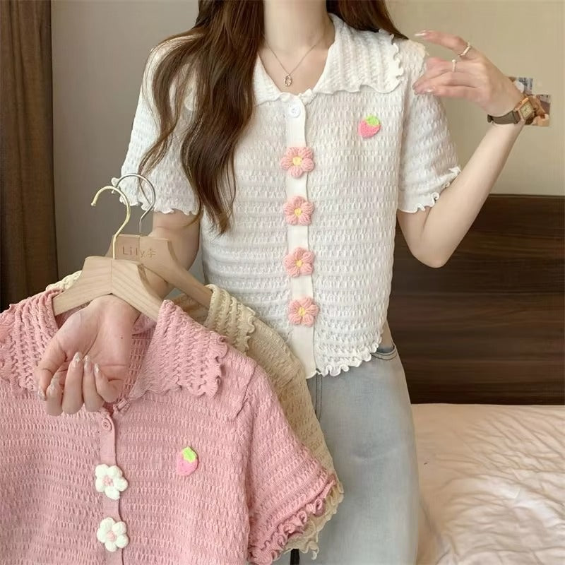 Summer Short-Sleeve Top – Irregular Gentle Style, Best-Selling Versatile Solid T-Shirt