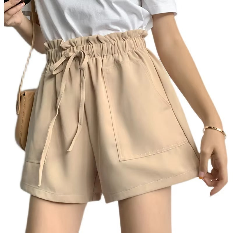 New Casual High-Waist Outerwear Pants – Elastic Waist Sports Shorts