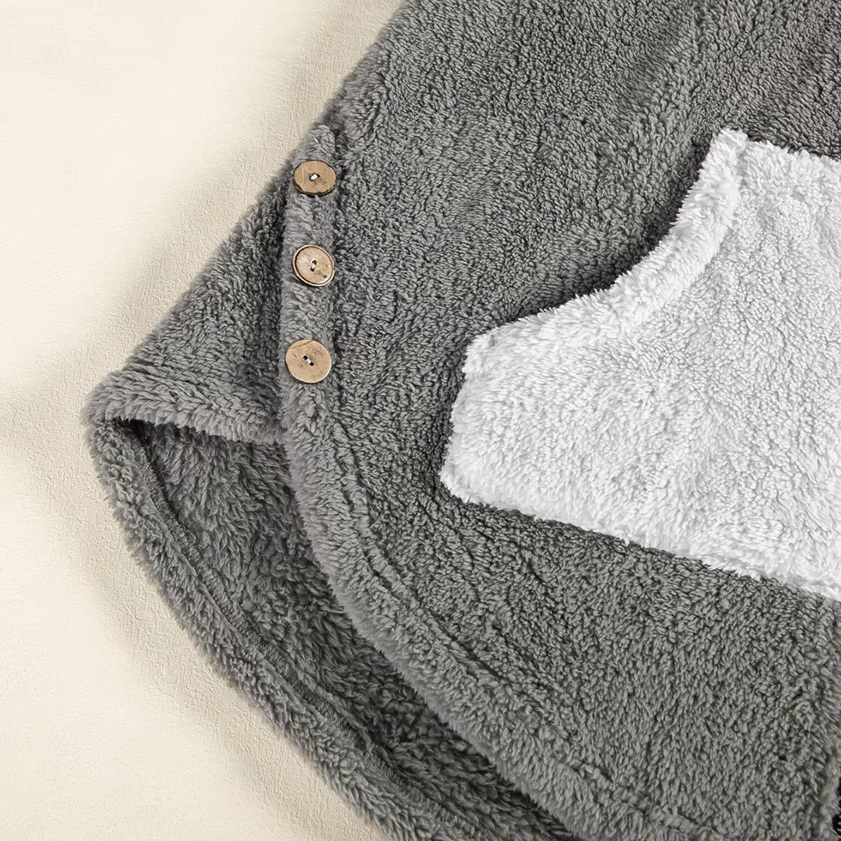 Women's Newton fleece jacket – street-trendy, loose, hooded, printed, autumn-winter